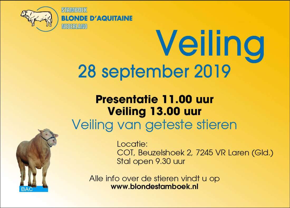 Flyer stierenveiling 28-09-2019