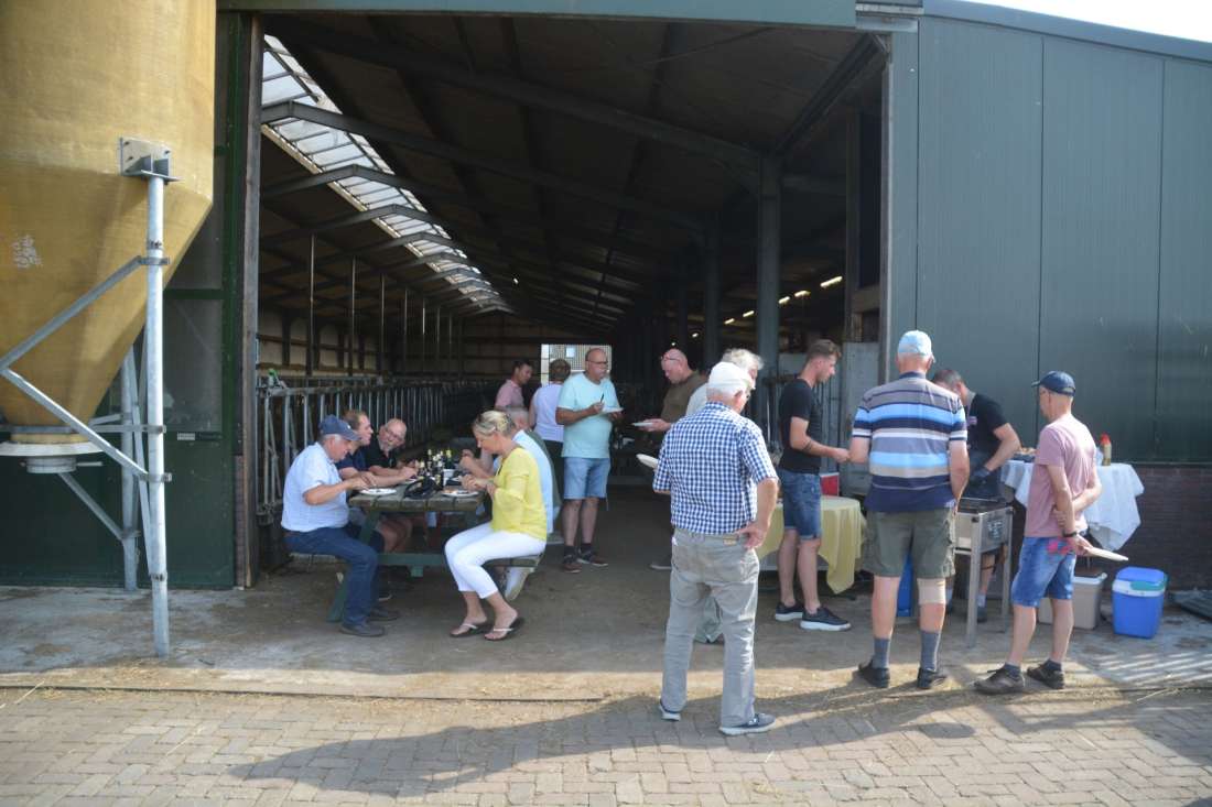 Barbecue bij clublid Menno Roelofsen