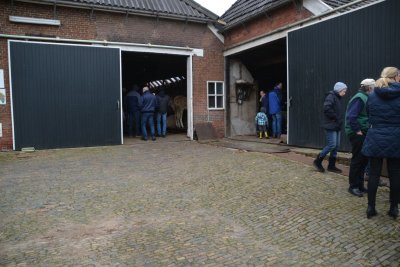 Daarna werd de reis vervolgd naar de aanbindstal voor jonge dieren van Jan Geert