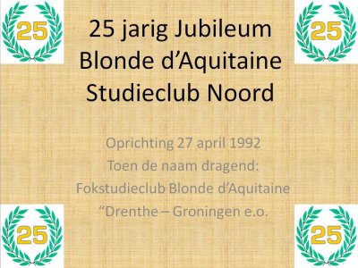 25 jarige jubileum studieclub Noord